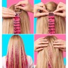 12 PCS Colorful Clip in Hair Extensions, Racoon Tail Hair