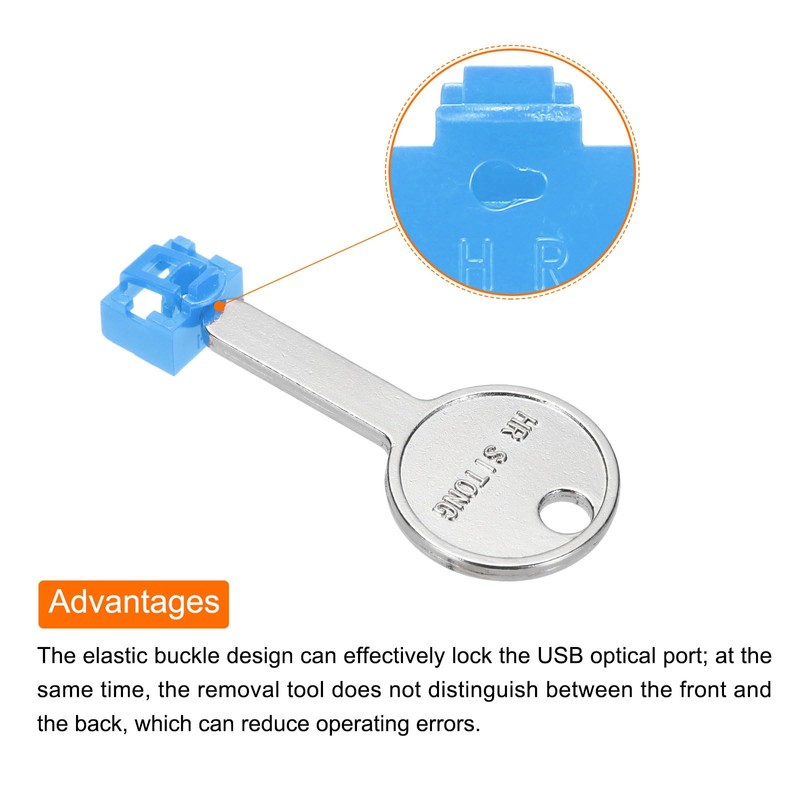 sourcing map 12pcs Port Blocker Locking RJ45 Port/Dust PC Blocker