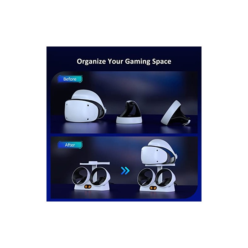 NexiGo Controller Charging Station for PSVR2, Dual Fast Charger Dock