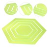 STOBOK 4pcs Quilting Hexagon Template Hexagon Sewing Ruler Clear Quilting