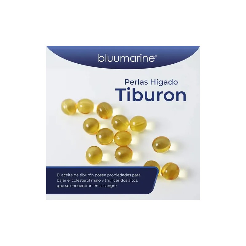 Perlas Hígado De Tiburón Suplemento Alimenticio Bluumarine Sin Sabor