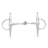 Korsteel Stainless Steel Jointed Short Full Cheek Snaffle Bit, 4"