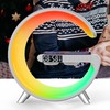 Smart Ambient Light 15W Wireless Charging Bluetooth Speaker Alarm Clock