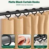 60Pcs Metal Curtain Rings and 60 Pcs Curtain Drapery Pin