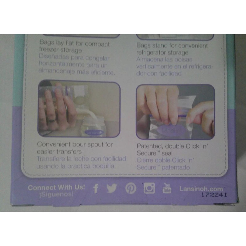 Lansinoh Breastmilk Storage Bags - 50 Pre Sterilized Bags (NOS)