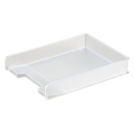 Sanka Sophis Sophis Desk Tray for Organizing Documents and Small Items Around Your Desk, Clear, Compatible with File Sizes, Clear, Stable Even When Stacked, Easy to Take Out Documents (Width 9.6 x