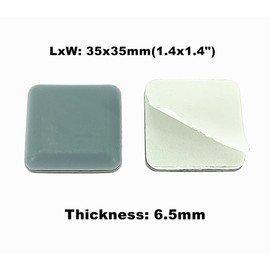 ALIMITOPIA 20pcs Furniture Glide Stick-on Teflon Chair Kitchen Appliances Slider Bumper Self-Adhesive Pad Floor Protector for Hardwood Tile or Marble Floor(Square;1.4 inches)