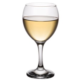 Classic Crystal Clear Stemmed White Wine Glass, 8 Ounce - Set of 4