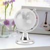 Glass Ball Globe Crystal Ball with Metal Stand, 2.6 x