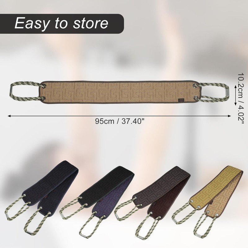 VOCOSTE Exfoliating Back Brush Back Scrub for Shower Yellow