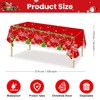 2 Pack Plastic Christmas Table Cloth Rectangular 54 x 108
