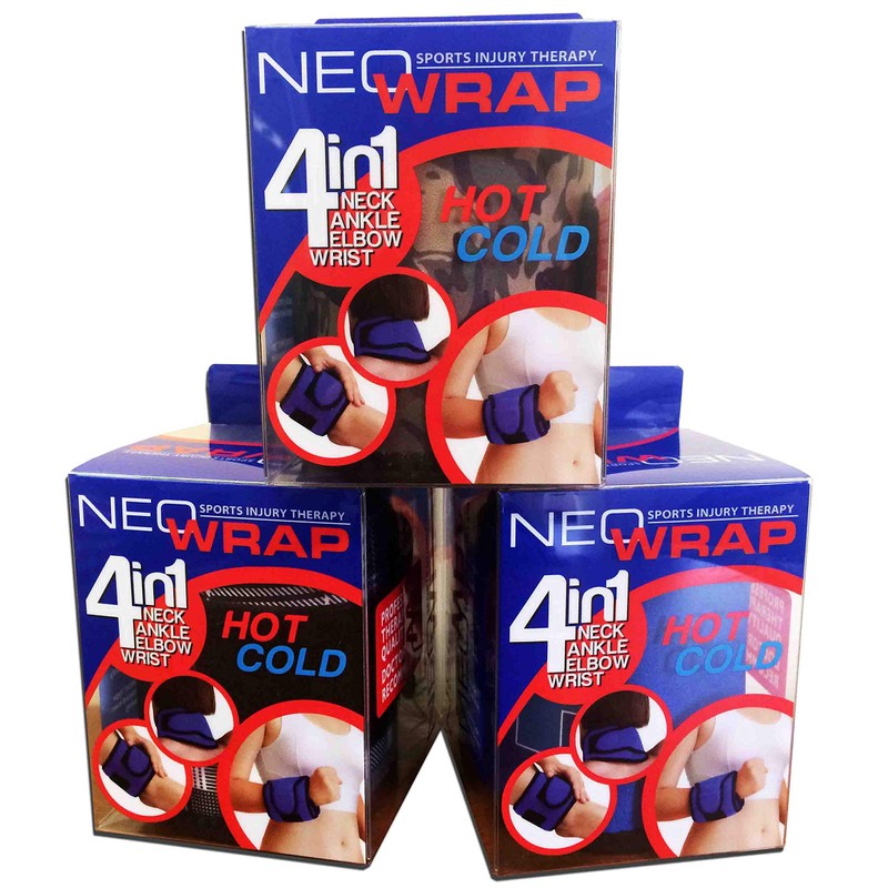 NeoWrap Orange 4-in-1 Cold Therapy for Wrist, Ankle, Elbow and