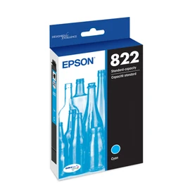 EPSON 822 DURABrite Ultra Ink Standard Capacity Cyan Cartridge (T822220-S) Works with WorkForce Pro WF-3820, WF-3823, WF-4820, WF-4830, WF-4833, WF-4834