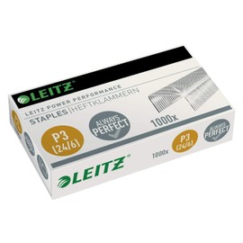 Leitz 55700000 Stapler 24/6 mm – 10,000 Pieces, Galvanised 24/6mm