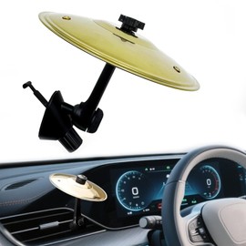 Car Cymbal Air Vent, Car Crash Cymbal, Drum Cymbal, Ingenious Design, Suitable For Various Car Air Vents, For Music Lovers, Gold