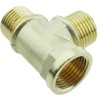 TAODAN Brass Pipe Fitting 3 Way NPT 1/2 Inch Hose