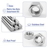 Mr. Pen- Metric Hex Nuts Assortment Kit, 370 pcs, Stainless
