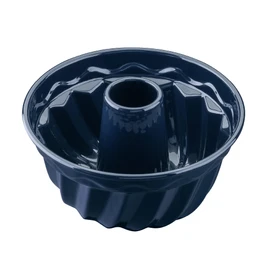 Dr. Oetker Guglhupf Backform Ø 18 cm Back-Liebe Emaille – Schnitt- & kratzfeste Gugelhupf Form mit Emaille – 18er Gugelhupfform in Dunkelblau