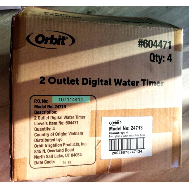 Orbit BOX OF 4 Orbit Conserve Digital Water Timer 2