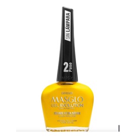 MASGLO GEL EVOLUTION Nail Polish Gel Effect, No UV/Led Lamp Required, Duration up to 12 day, 1 peice color (ENFOCADA) Gel sin necesidad de lampara UV/Led, hasta 12 dias de duracion