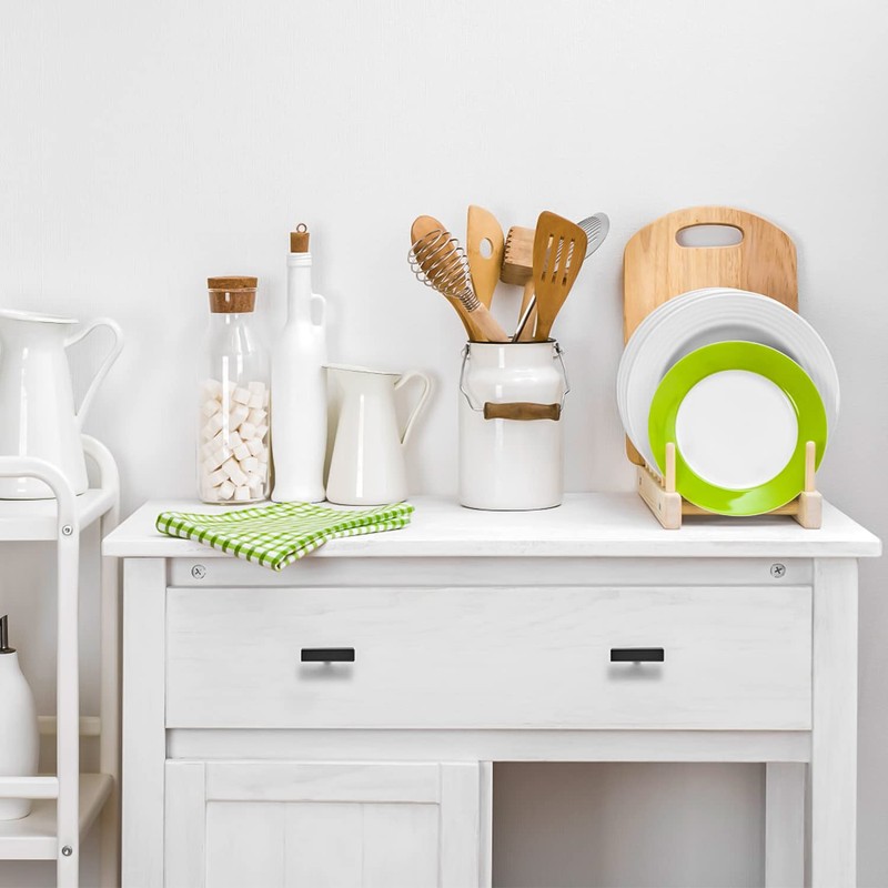 Ravinte 15 Pack Matte Black Cabinet Pulls Single Hole Black