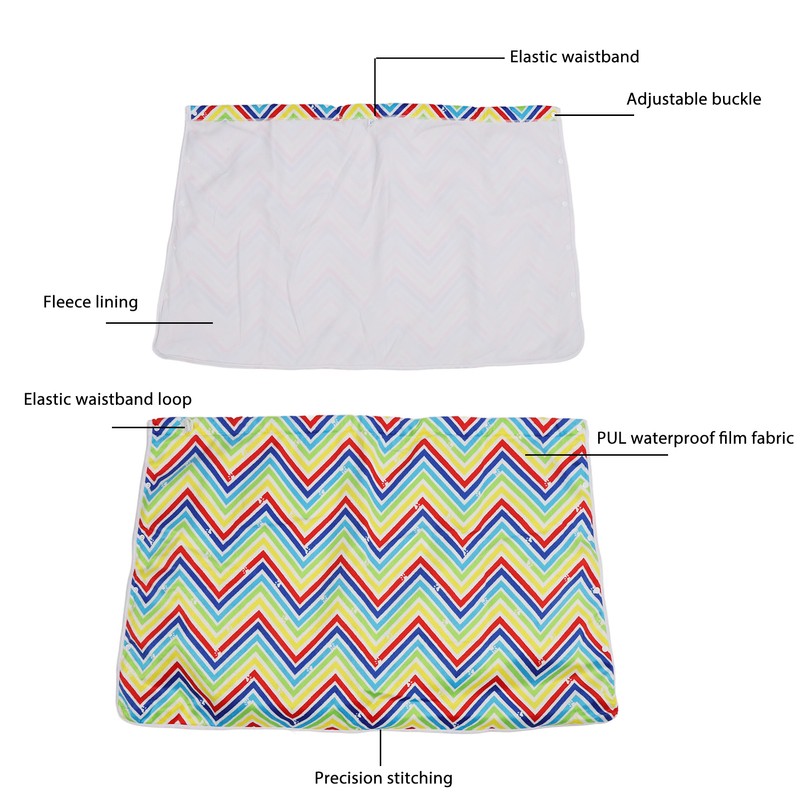Wearable Incontinence Bed Pad for Adult Highly Absorbency Washable Fleece