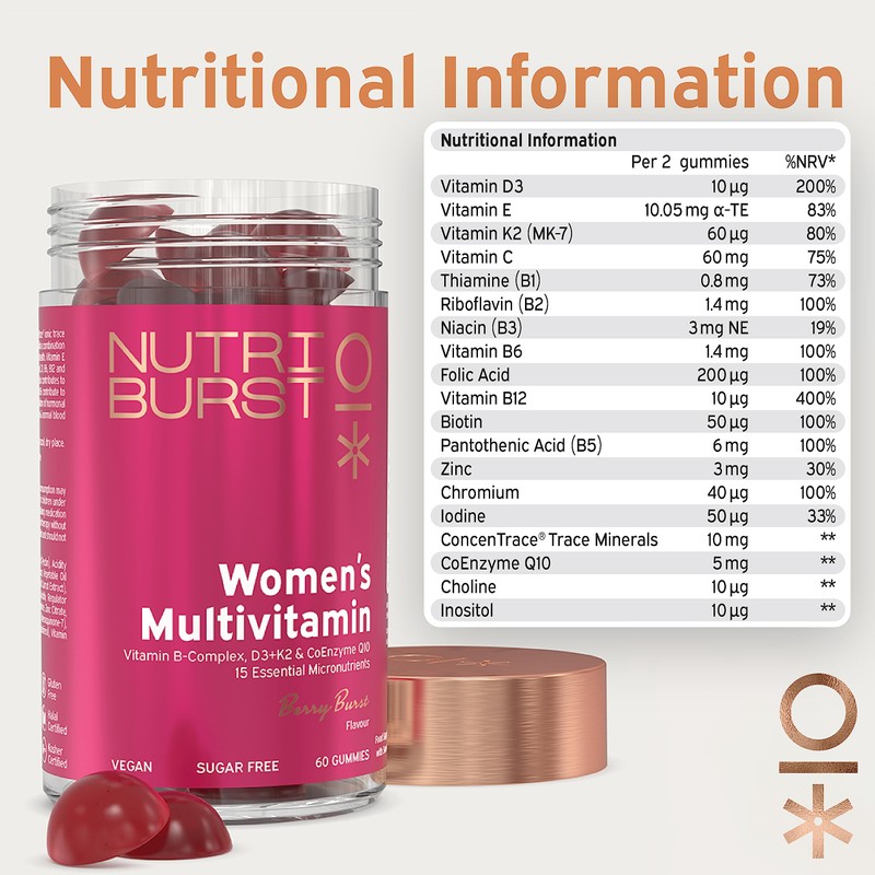 Nutriburst Women’s Multivitamin Multipack - Hormone Regulation & Collagen Formation