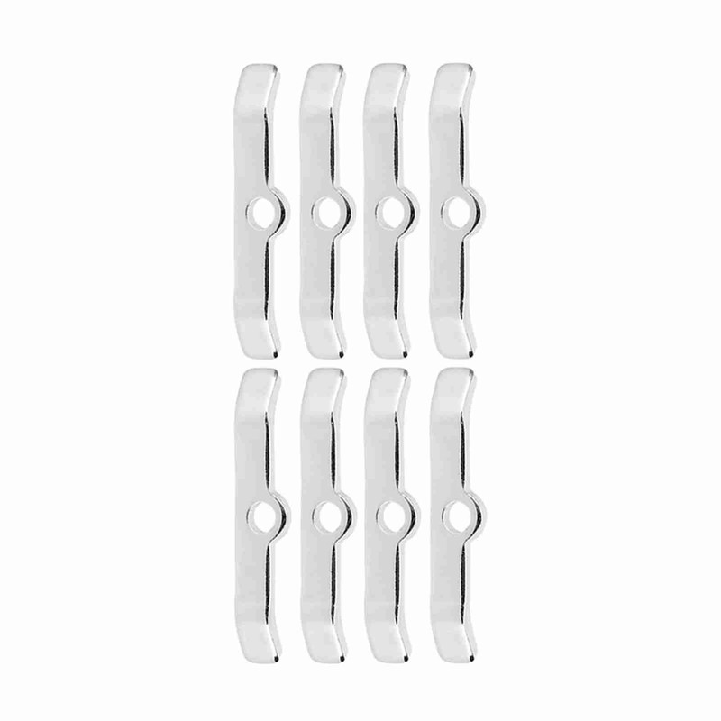 8pcs Chrome Valve Cover Hold-Down Tabs Spreader Bars Fit for