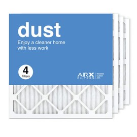 AIRx Filters 20x20x1 Air Filter MERV 8 Pleated HVAC AC Furnace Air Filter, Dust 4-Pack, Made in the USA