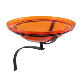Achla Designs CGB-06M-WM 12 Inch Mandarin Crackle Wall Mount Bracket Birdbath