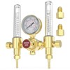 YESWELDER Dual Output Argon Regulator Flow Meter Mig Tig, 0-4500PSI,