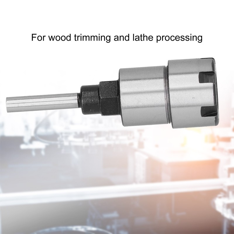 Shank Router Bit Collet Extension Lathe Accessory with 1/4in Tool