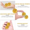 6 Stück Massagebälle,Gold Spiked Massage Ball Hart Magnetische Akupressurkugeln Massagebälle