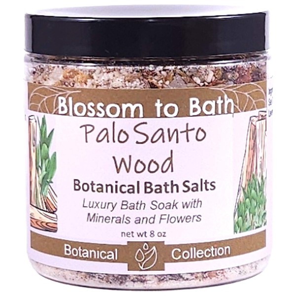 Palo Santo Wood Botanical Bath Salts (8 Ounce) - Natural