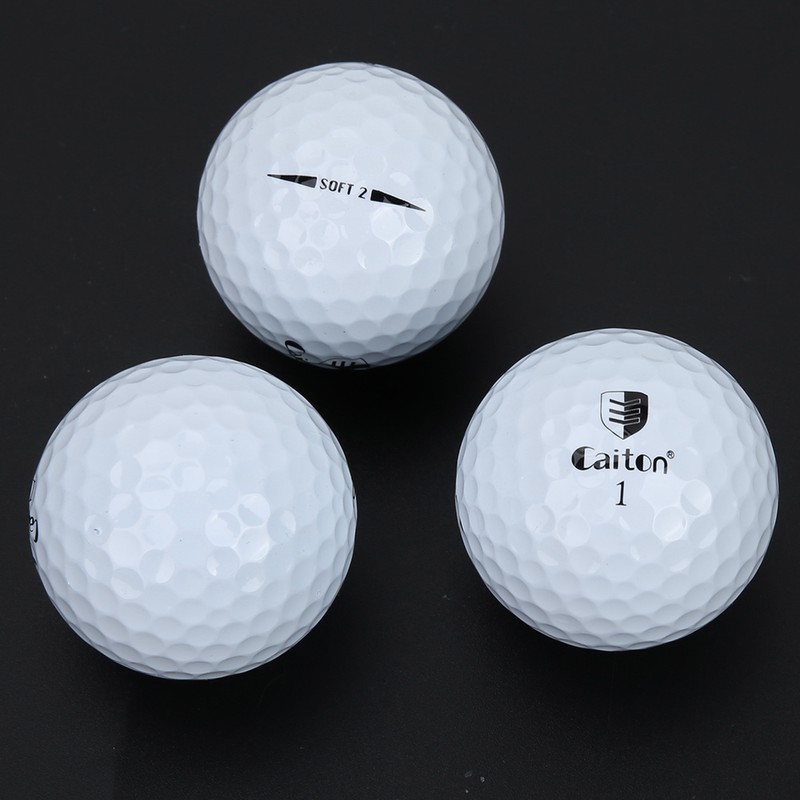12 PCS/ Pack Dual Layer Tournament Golf Ball Training Practice