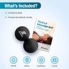 Beenax Peanut Massage Ball - Double Lacrosse Ball - Perfect