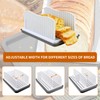 Professional Bread Slicer with Adjustable Guide, Foldable Cutter for Homemade