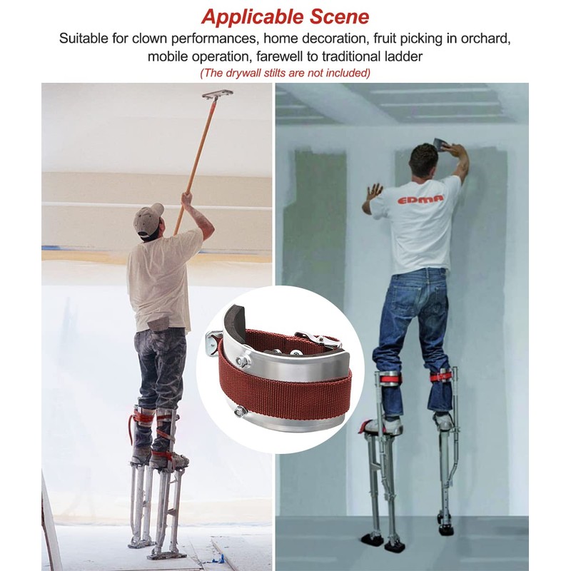 2 PCS Drywall Stilt Replacement Parts, Leg Straps Kit for