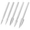 QWORK Wood Carving Tools, 5 PCS HSS Engraving Drill Bit