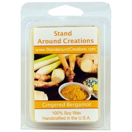100% All Natural Soy Wax Melt Tart - Gingered Bergamot: A ta