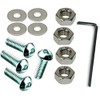 AHC 8mm Socket Button Head Setscrews (4 Pack) M8 x 70mm A2 Stainless Steel Socket Allen Key Dome Head Bolt Free Allen Key, Nuts and Washers