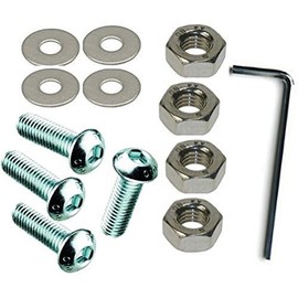 AHC 8mm Socket Button Head Setscrews (4 Pack) M8 x 70mm A2 Stainless Steel Socket Allen Key Dome Head Bolt Free Allen Key, Nuts and Washers