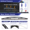 Rear Windshield Wiper Arm Blade Assembly Kit Compatible with 2005-2012