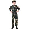 Kodvinp Boys Soilder Costume For Kids Camouflage-L Size