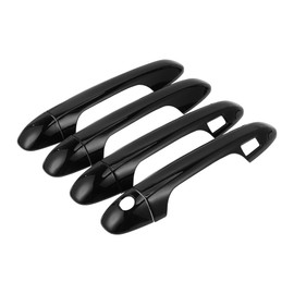 REPAIROCK 4pcs Exterior Door Handle Cover Car Door Handle Protector for Toyota Tacoma 2016-2023 Car Door Handle Protector with Keypad ABS Black