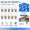 E17 Base Glow Bulb, 10-30W, Set of 10, Screw Type