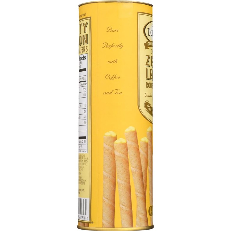 Dolcetto Lemon Rolled Wafers 3 Oz. (Pack of 12)