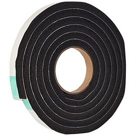 StormGuard 05SR6843053BL 3.05m Rubber Foam Jumbo Draught Excluder Weather Strip Seal - Black