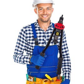 RZX 16" Rivet NUT Tool Hand Blind Riveter,RIVNUT Riveting Tools with Nut Setting System M3 M4 M5,m6,m8,m10 M12, 10-24, 1/4-20, 5/16-18,3/8-16,1/2-13 Totally 12 mandrels