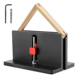 2PCS Right Angle Spline Jig,Box Joint Jig,Adjustable Corner Dovetail Jig for Table Saw Router Table Strengthen Miter Joints and Add Design for Picture Frames Small Boxes(COLOR:Black)